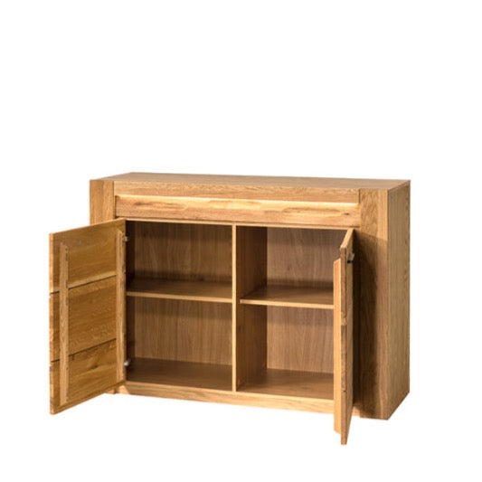 VESKOR Aparador de madera maciza de roble de la colección Londres. Mueble nórdico con un diseño moderno 