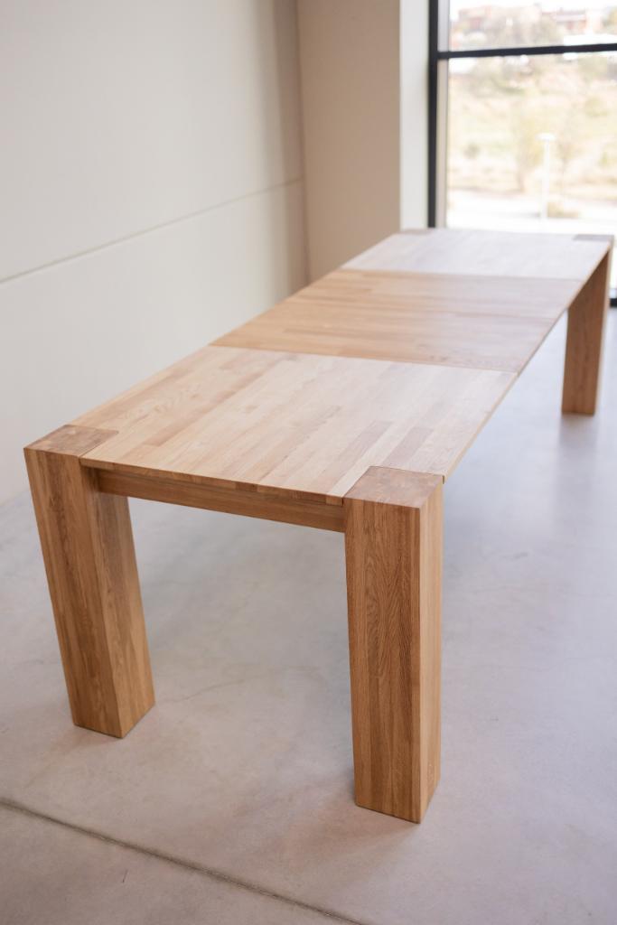 Mesa de comedor extensible de madera maciza roble ONTARIO –