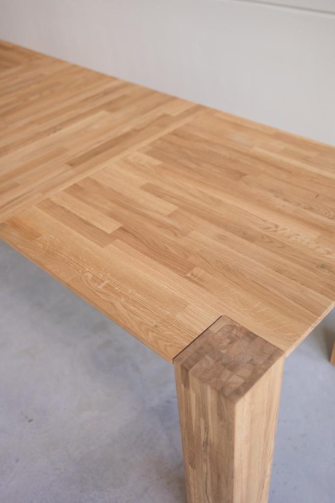 VESKOR mesa extensible comedor Ontario madera maciza roble mueble nórdico moderno