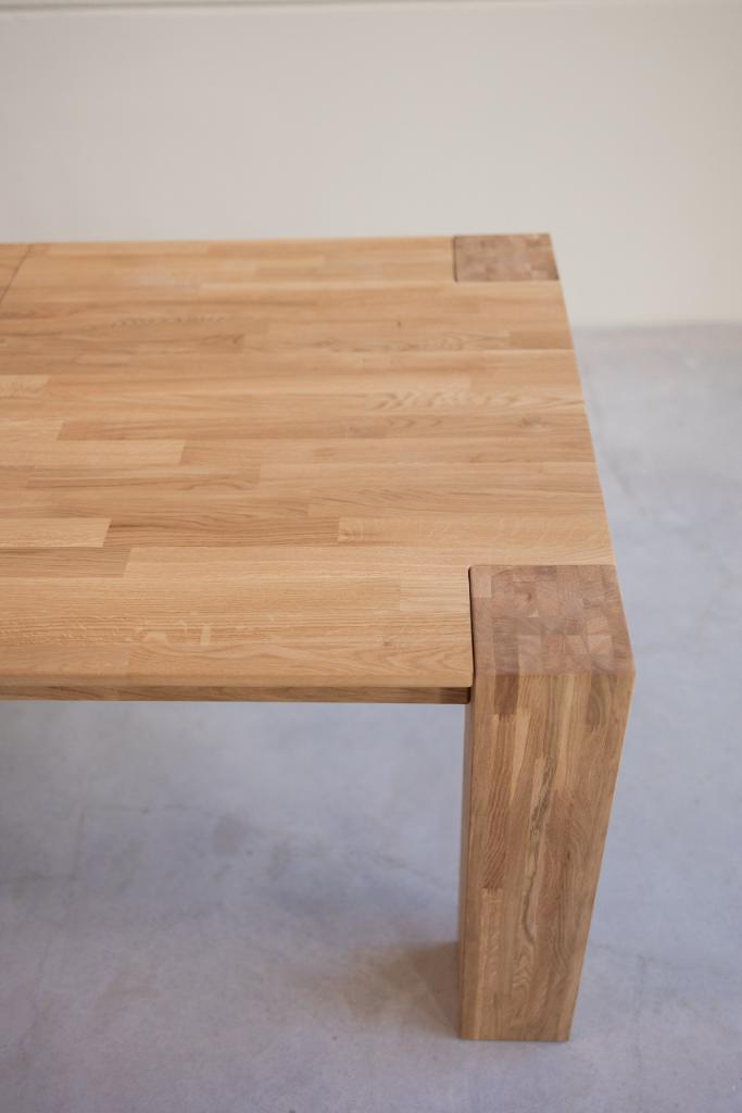 Mesa de comedor extensible de madera maciza roble ONTARIO –