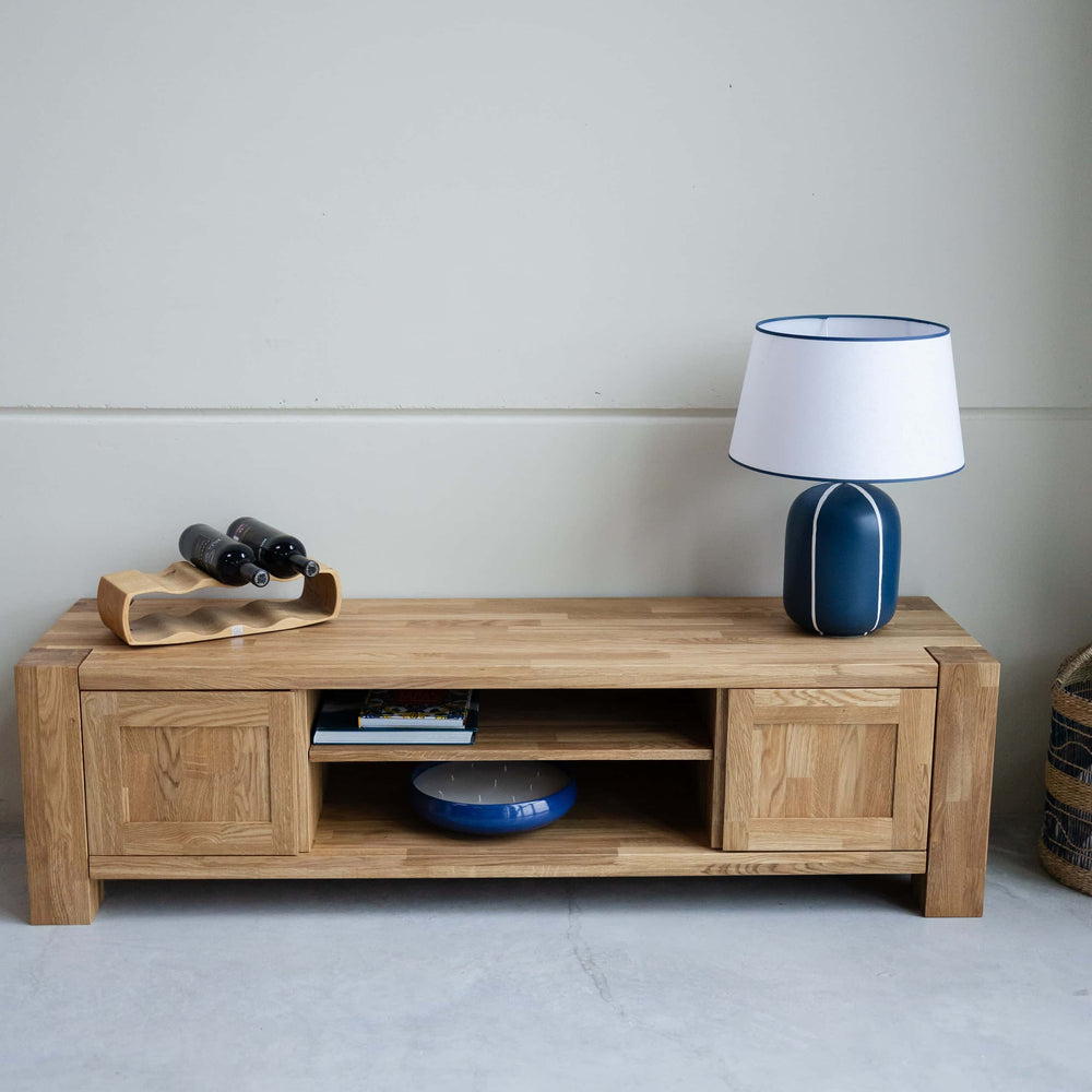 Suporte de TV VESKOR em madeira de carvalho maciço BALDER Mobel.Store