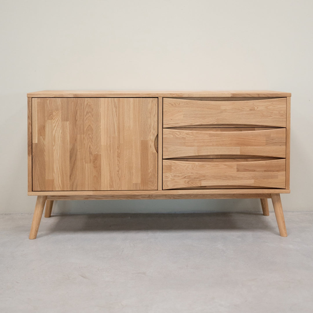 VESKOR Aparador de madera de roble comoda de roble macizo sostenible