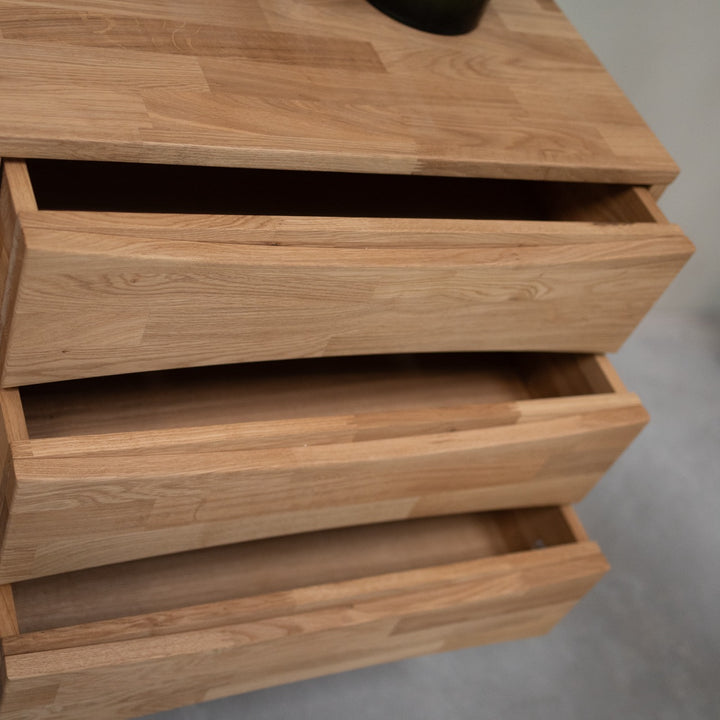 VESKOR Aparador de madera de roble comoda de roble macizo sostenible