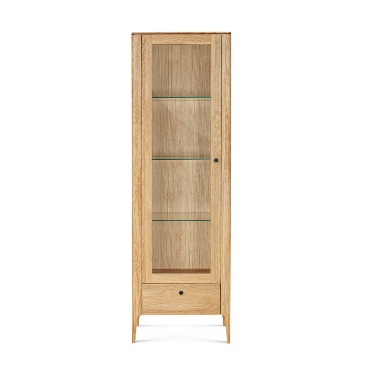 VESKOR Vitrina de madera maciza de roble Narvik 1