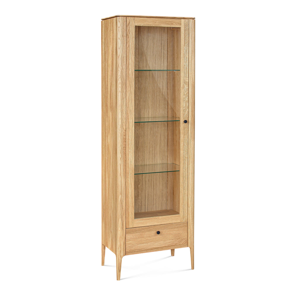 VESKOR Vitrina de madera maciza de roble Narvik 1