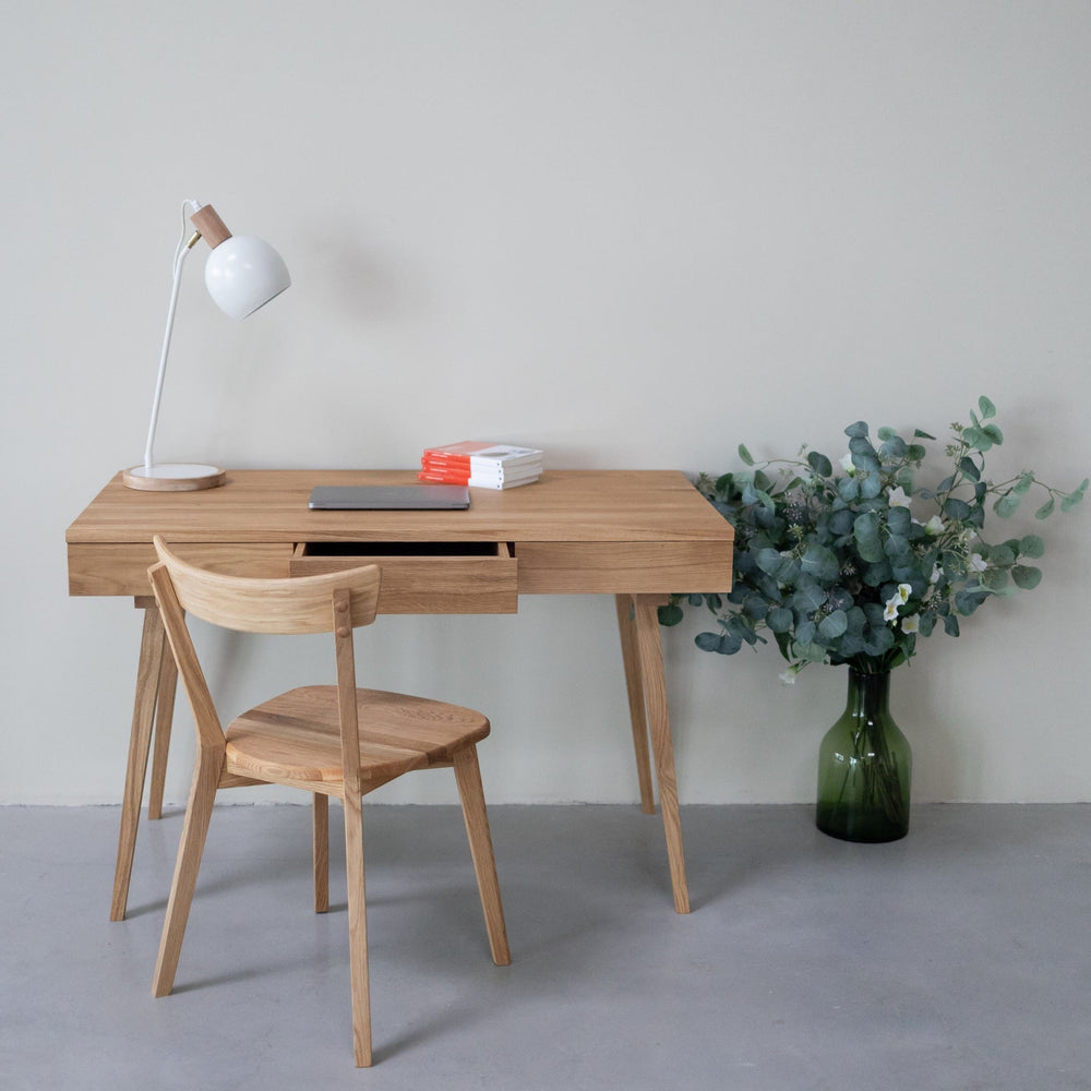 VESKOR Mesa escritorio de madera maciza roble sostenible Malmo 1 Mobel.Store
