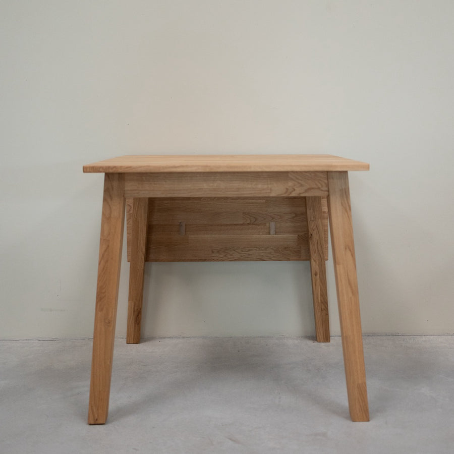 VESKOR Mesa cuadrada de comedor extensible madera maciza de roble TOMAS
