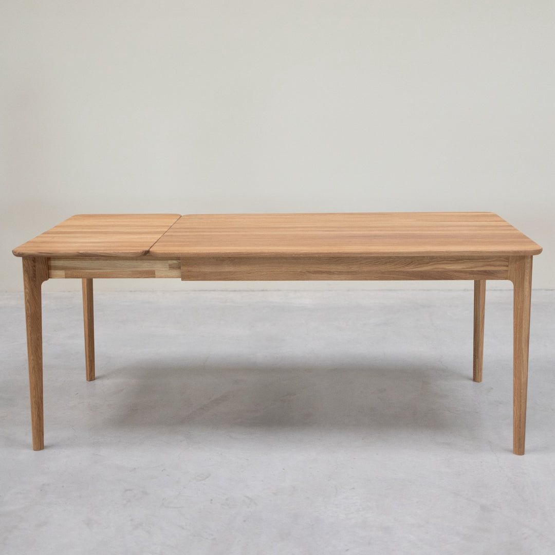 VESKOR Mesa de comedor extensible de madera maciza roble ASTRID