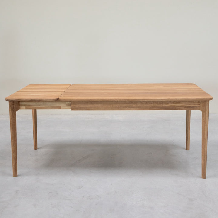 VESKOR Mesa de comedor extensible de madera maciza roble ASTRID