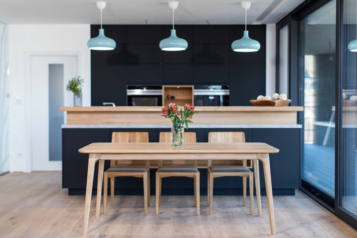Mesa de comedor fija madera maciza TOKIO | KARPIS