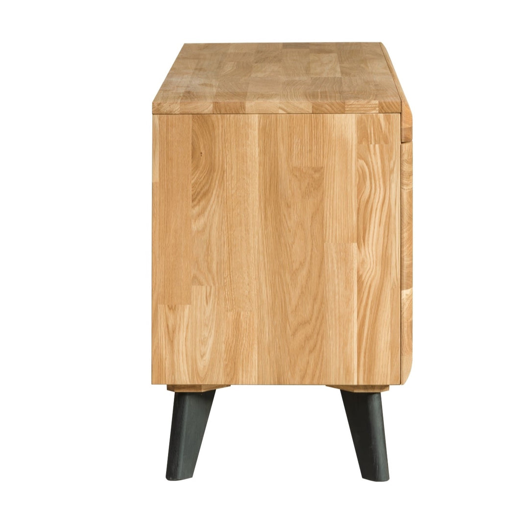 VESKOR Mueble TV colección Madrid madera maciza roble mueble nórdico moderno