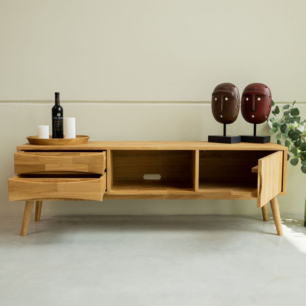 Muebles TV de madera natural
