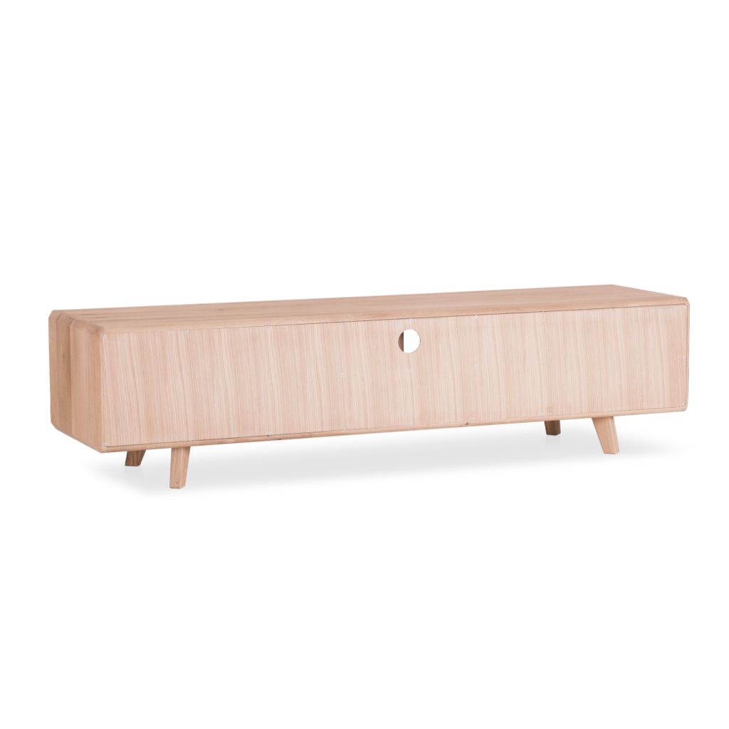 VESKOR Mueble de TV de madera maciza SWEDEN 2 160x42x40 cm.