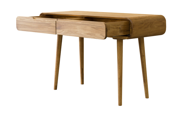 VESKOR Mesa escritorio tocador de madera maciza roble ALINA 3