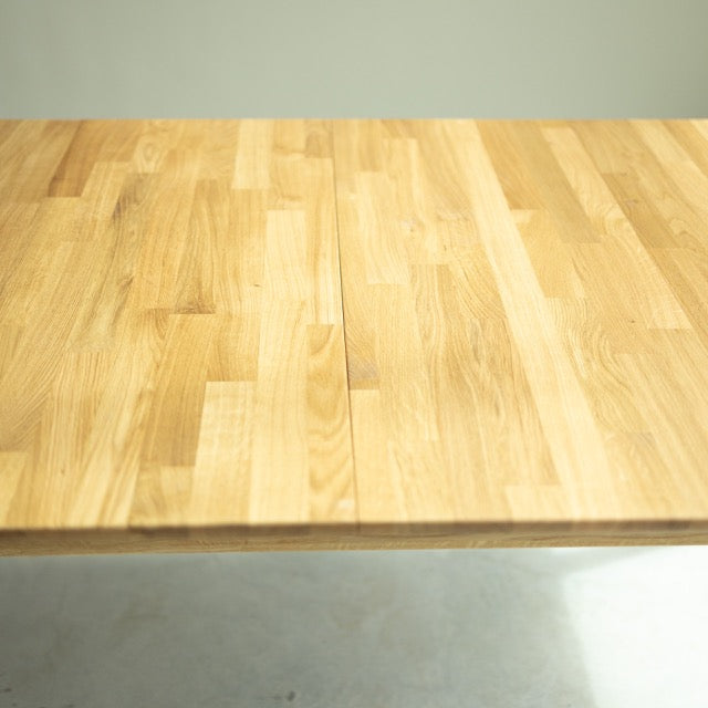  VESKOR Mesa de comedor extensible rectangular de madera de roble sostenible FSC MALMO