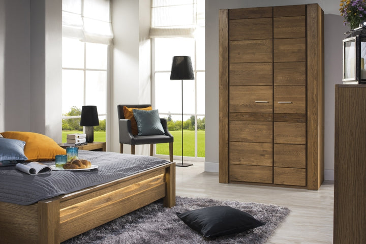 VESKOR Mueble de dormitorio de madera maciza de roble de la colección Velvet. Mueble nórdico con un diseño moderno