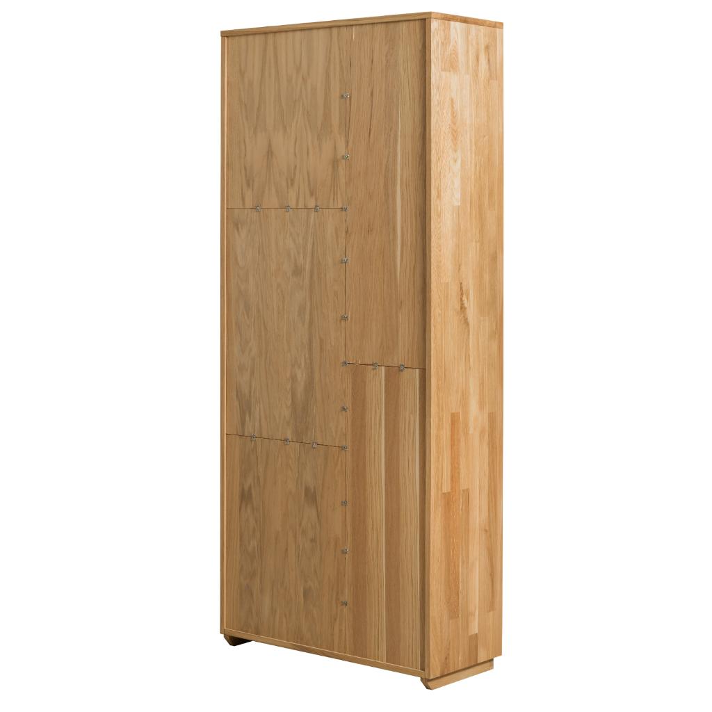VESKOR Vitrina Dania madera roble maciza mueble nórdico moderno