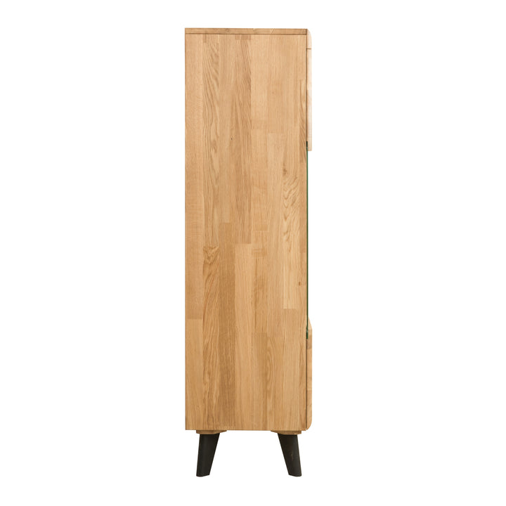 VESKOR Vitrina de madera maciza Madrid Mueble nórdico moderno