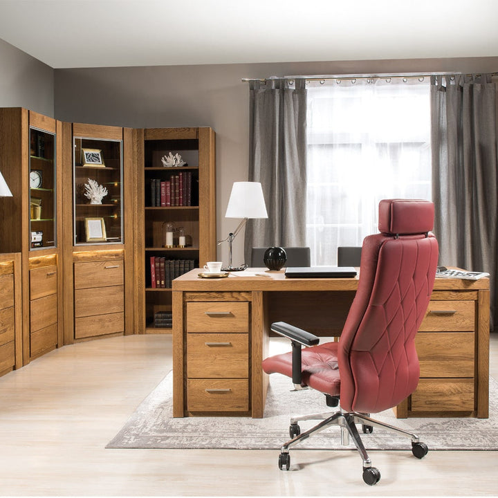 Estantería de madera de roble VELVET 17, 75x42x200 cm. | VESKOR