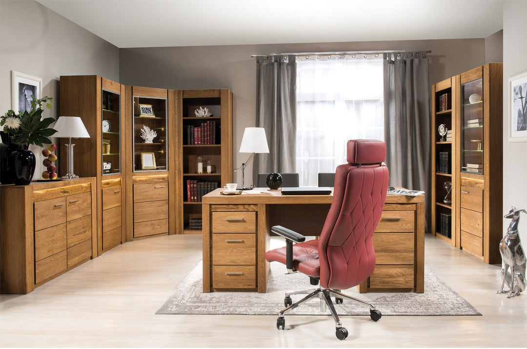 Vitrina madera de roble VELVET 11, 75x42x200 cm. | VESKOR