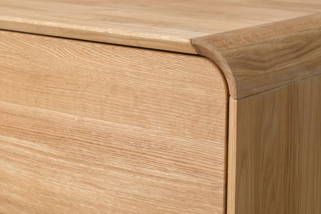 VESKOR Comoda Deo madera maciza roble mueble nórdico moderno