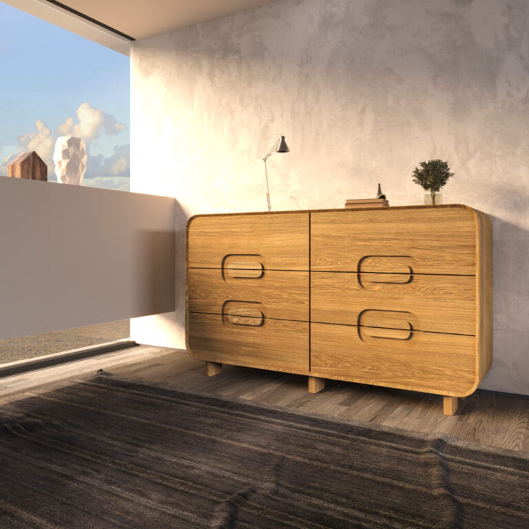 VESKOR comoda coleccion Deo madera maciza roble mueble nórdico moderno