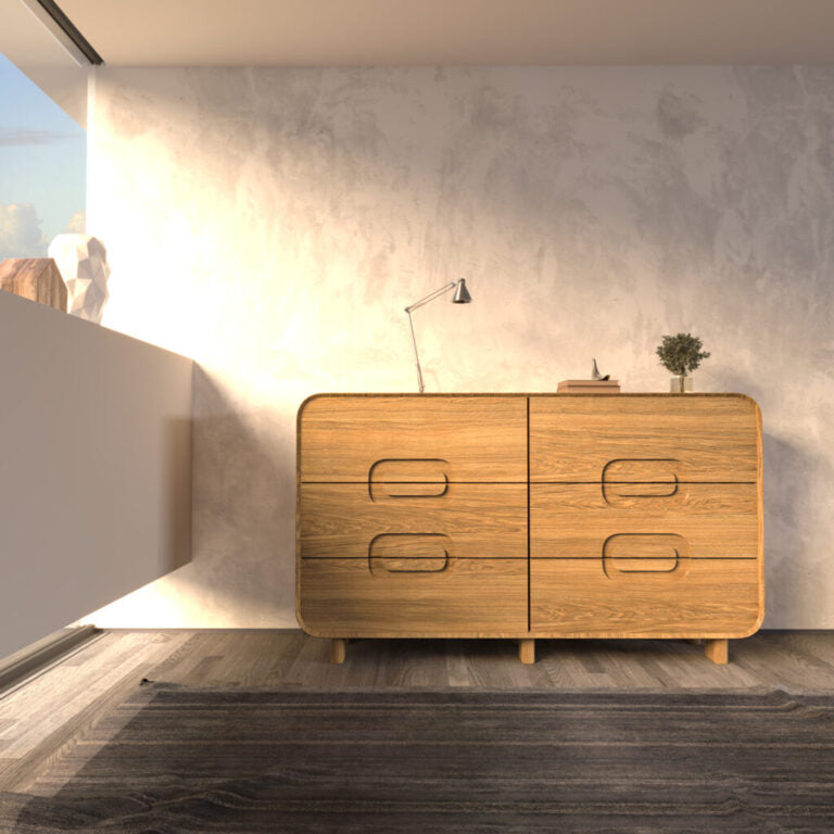 VESKOR comoda coleccion Deo madera maciza roble mueble nórdico moderno