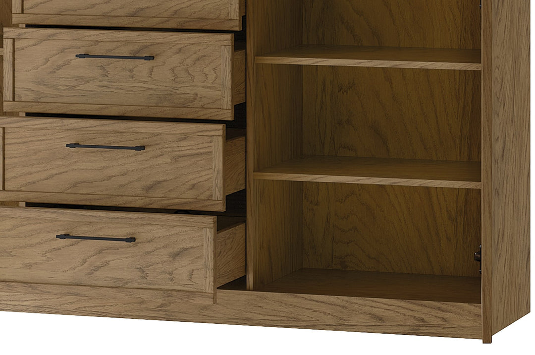 Cómoda de roble rústico aceitado COZY 47, 170x90x42 cm. | VESKOR