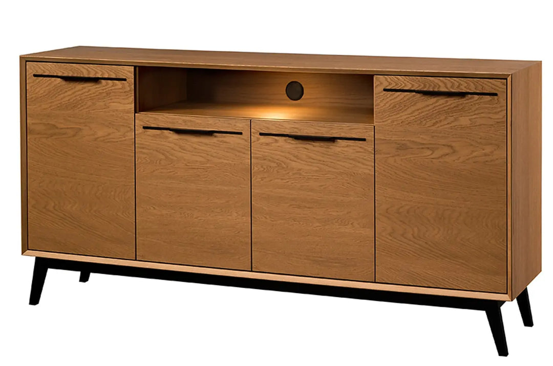 Cómoda de roble rústico LAZURE 47, 180×90×42 cm | VESKOR