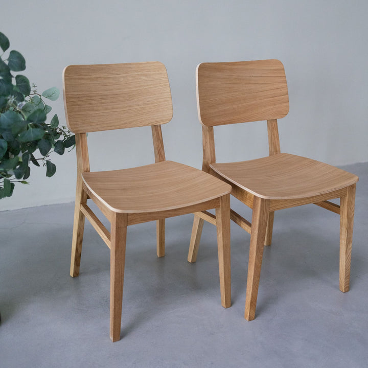 Pack de 2 o 4 Sillas de comedor madera roble KODAMA | VESKOR