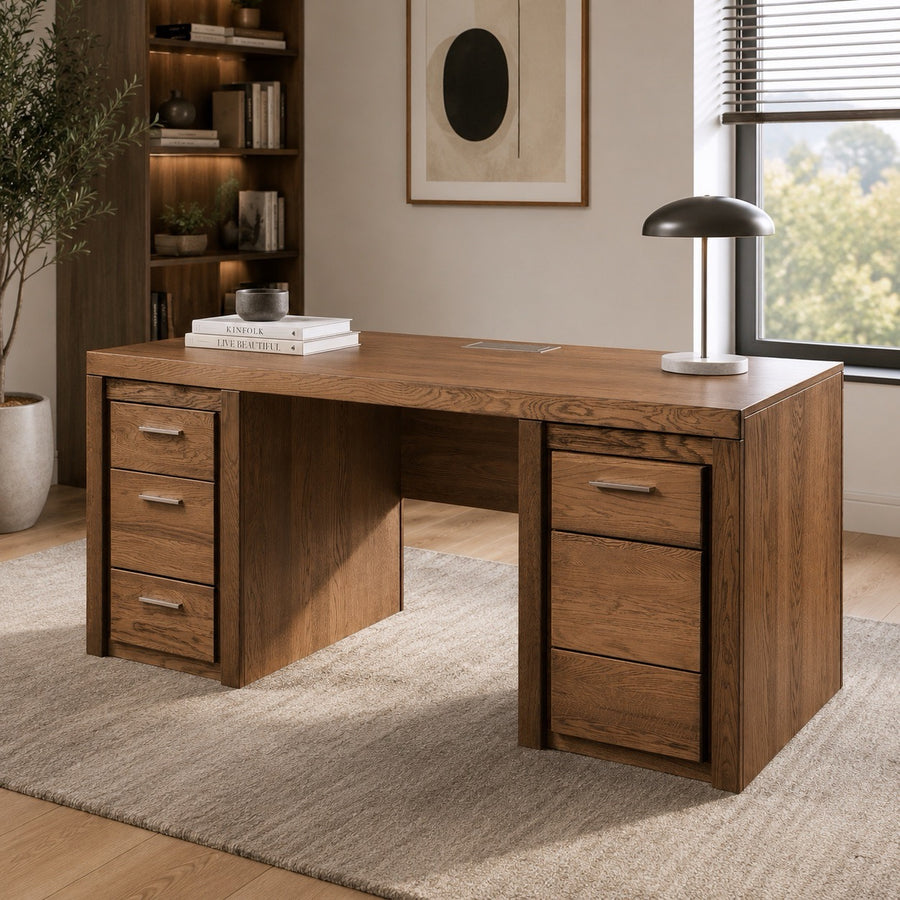 Bureau en chêne rustique VELVET 37 | LoftStory