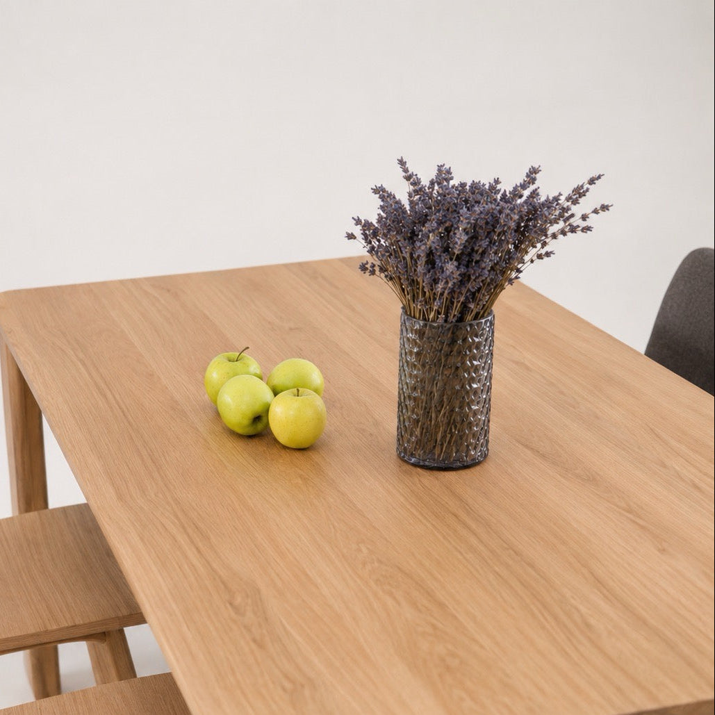 Mesa de comedor fija madera maciza GOLF | VESKOR