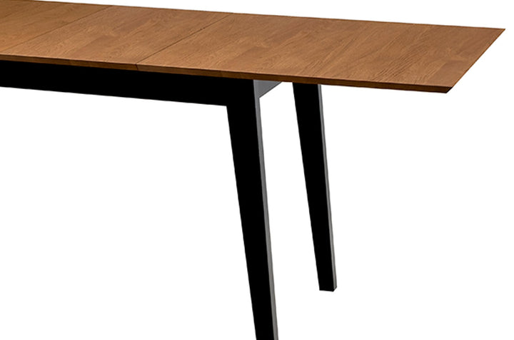 Mesa de comedor extensible de roble miel LAZURE 40, 160–240×85×76 cm | VESKOR