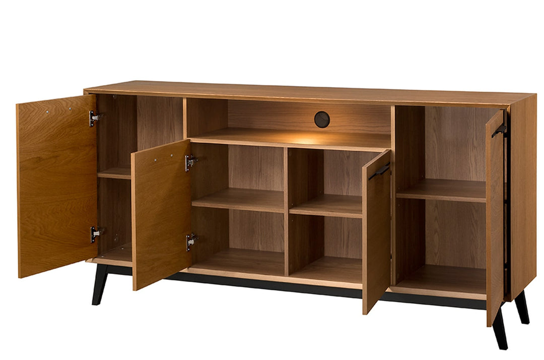 Cómoda de roble rústico LAZURE 47, 180×90×42 cm | VESKOR