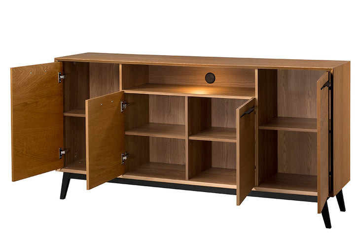 Cómoda de roble rústico LAZURE 47, 180×90×42 cm | VESKOR