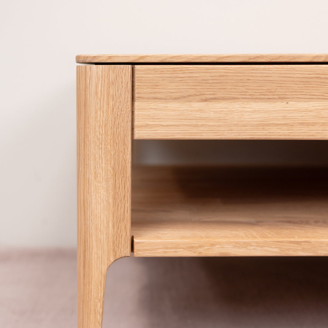 Mesa de centro de madera maciza de roble Narvik, 120х60х40 cm. | VESKOR