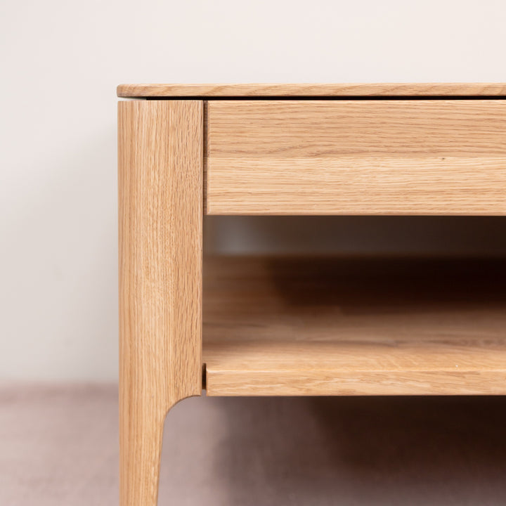 Mesa de centro de madera maciza de roble Narvik, 120х60х40 cm. | VESKOR