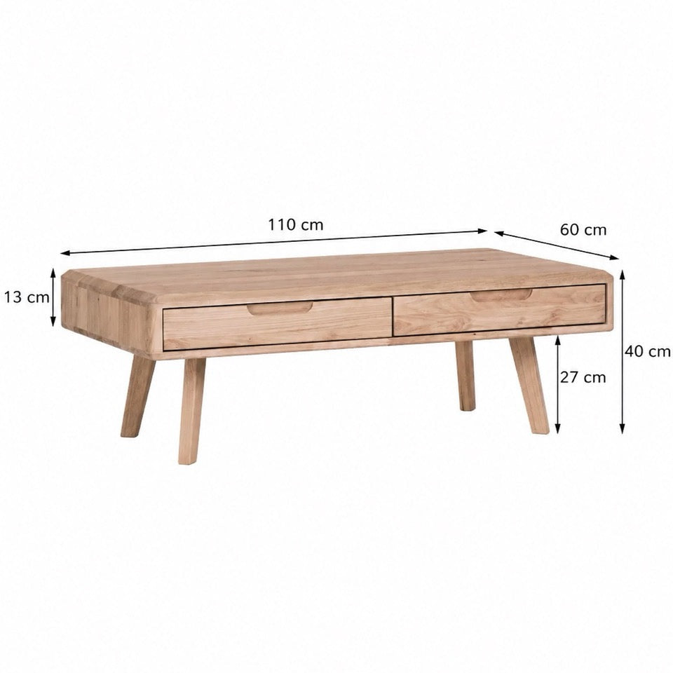 Table basse en bois massif SWEDEN | NordicStory