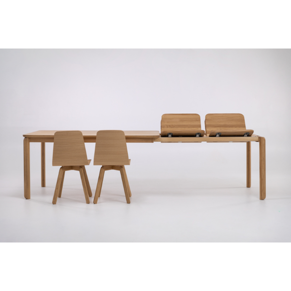 Mesa de comedor extensible madera maciza GOLF | KARPIS