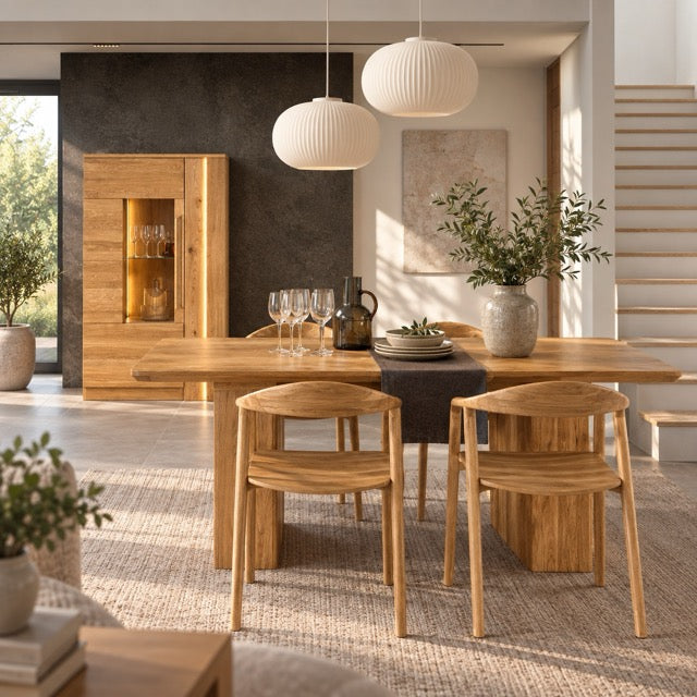 Mesa de comedor de madera roble LONDRES 40 | LoftStory