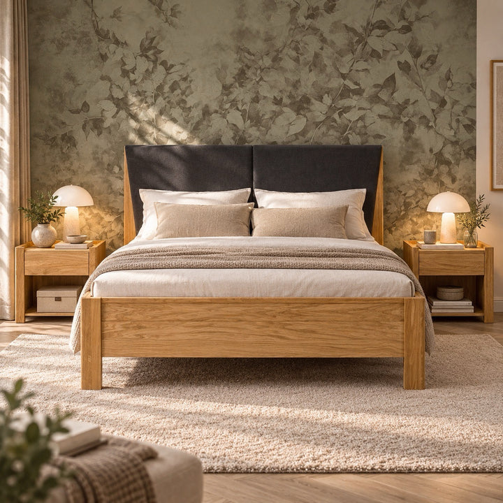 Mesa de noche de madera maciza LISBOA 79 | LoftStory