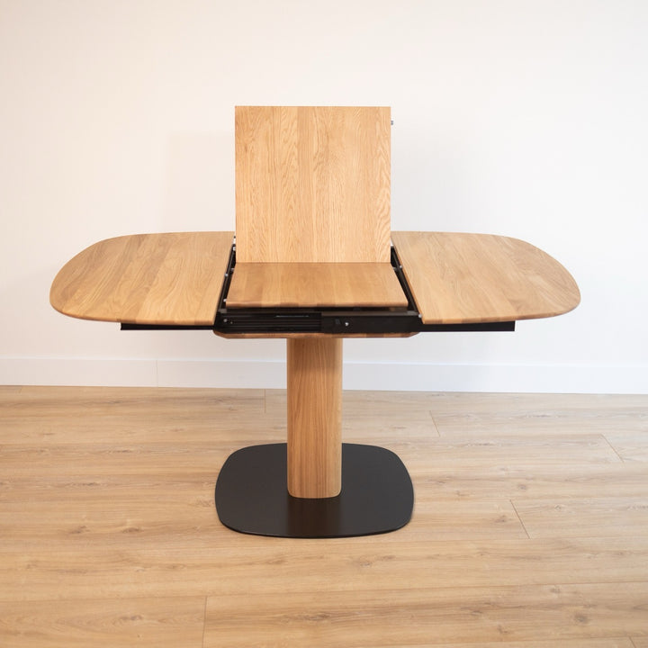 Mesa de jantar extensível em madeira maciça LUNA | VESKOR