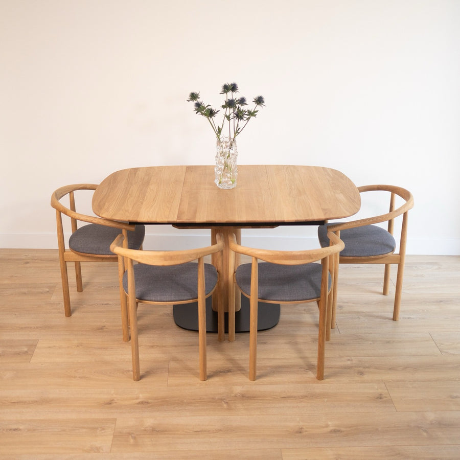 Table à manger extensible en bois massif LUNA | VESKOR