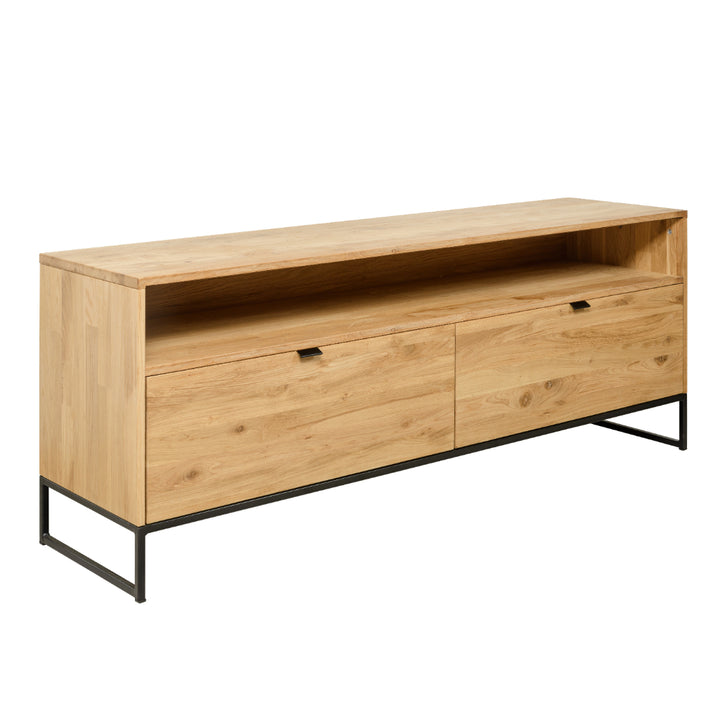 VESKOR Mueble de TV Dania 2 mueble nórdico moderno madera maciza roble