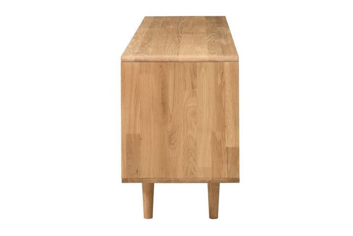 VESKOR Mueble TV Amandi madera maciza  roble mueble  nórdico moderno 