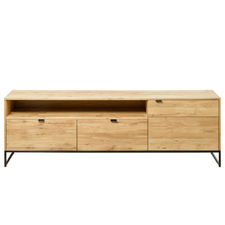 VESKOR Mueble de TV  Dania 1 madera maciza roble mueble nórdico moderno