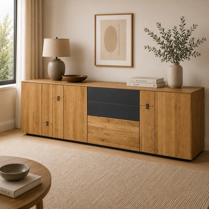 Mueble TV de madera roble MINURA 25 | LoftStory