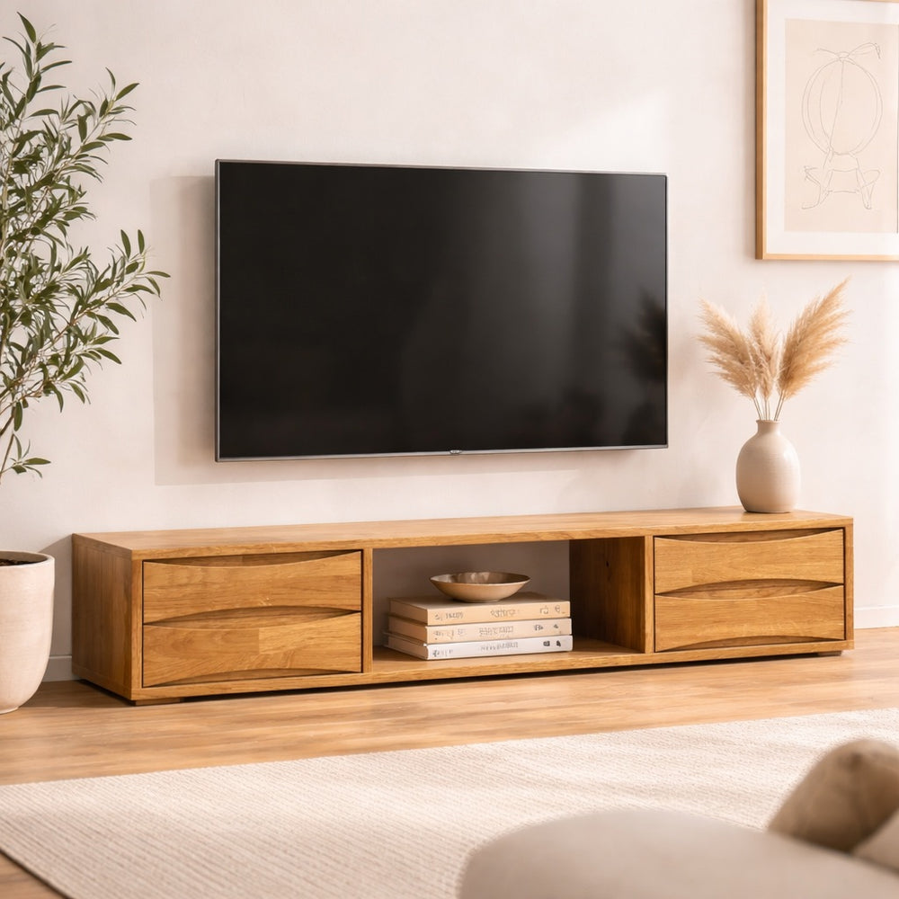 Meuble TV flottant en chêne MALMO | VESKOR