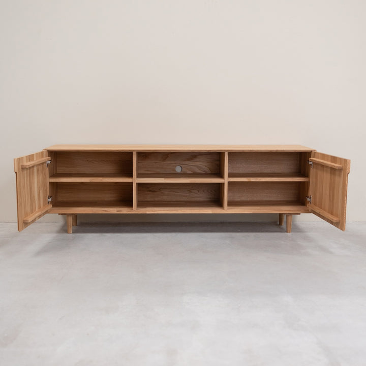 Mueble de TV madera roble AMANDI | VESKOR