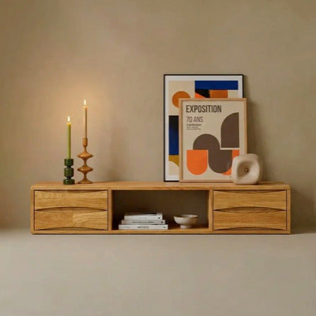 Meuble TV en chêne massif